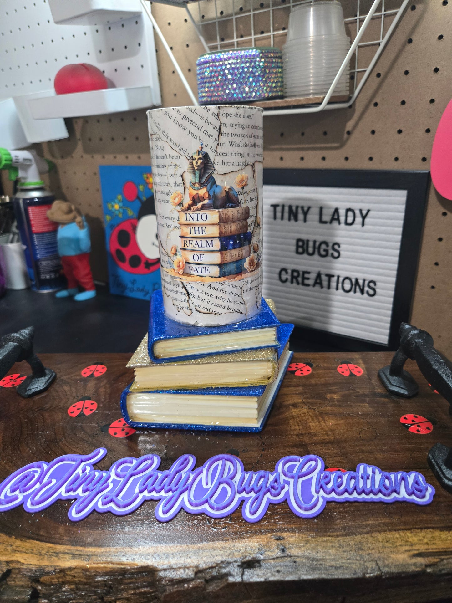 *****Waffle Book Sleeve Tumbler