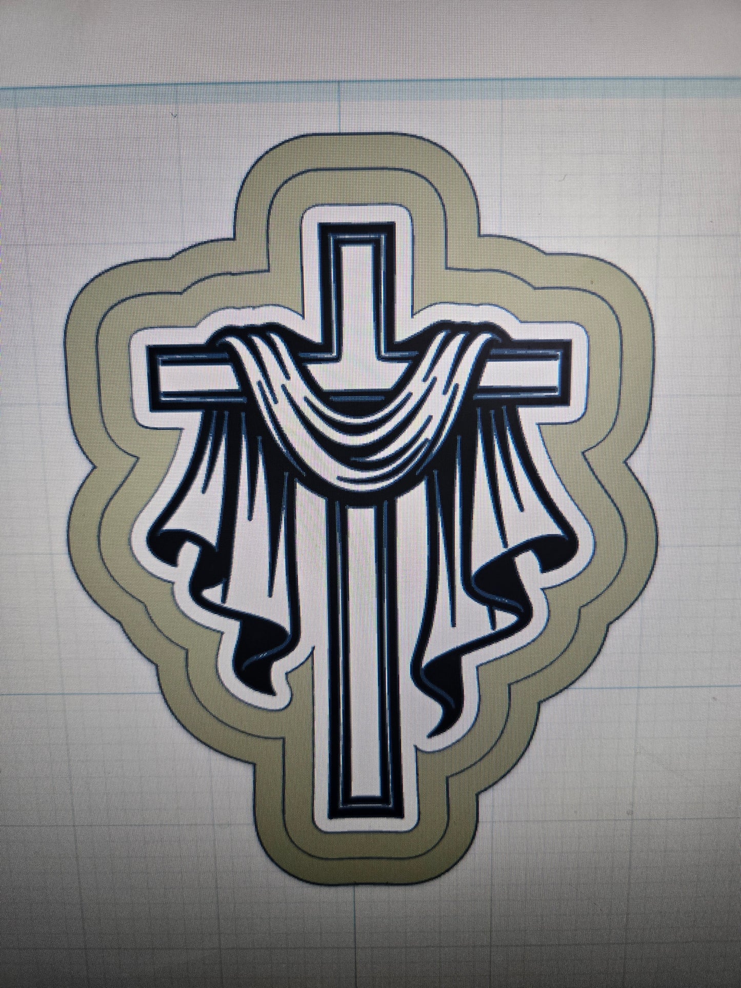 Drapped Cross