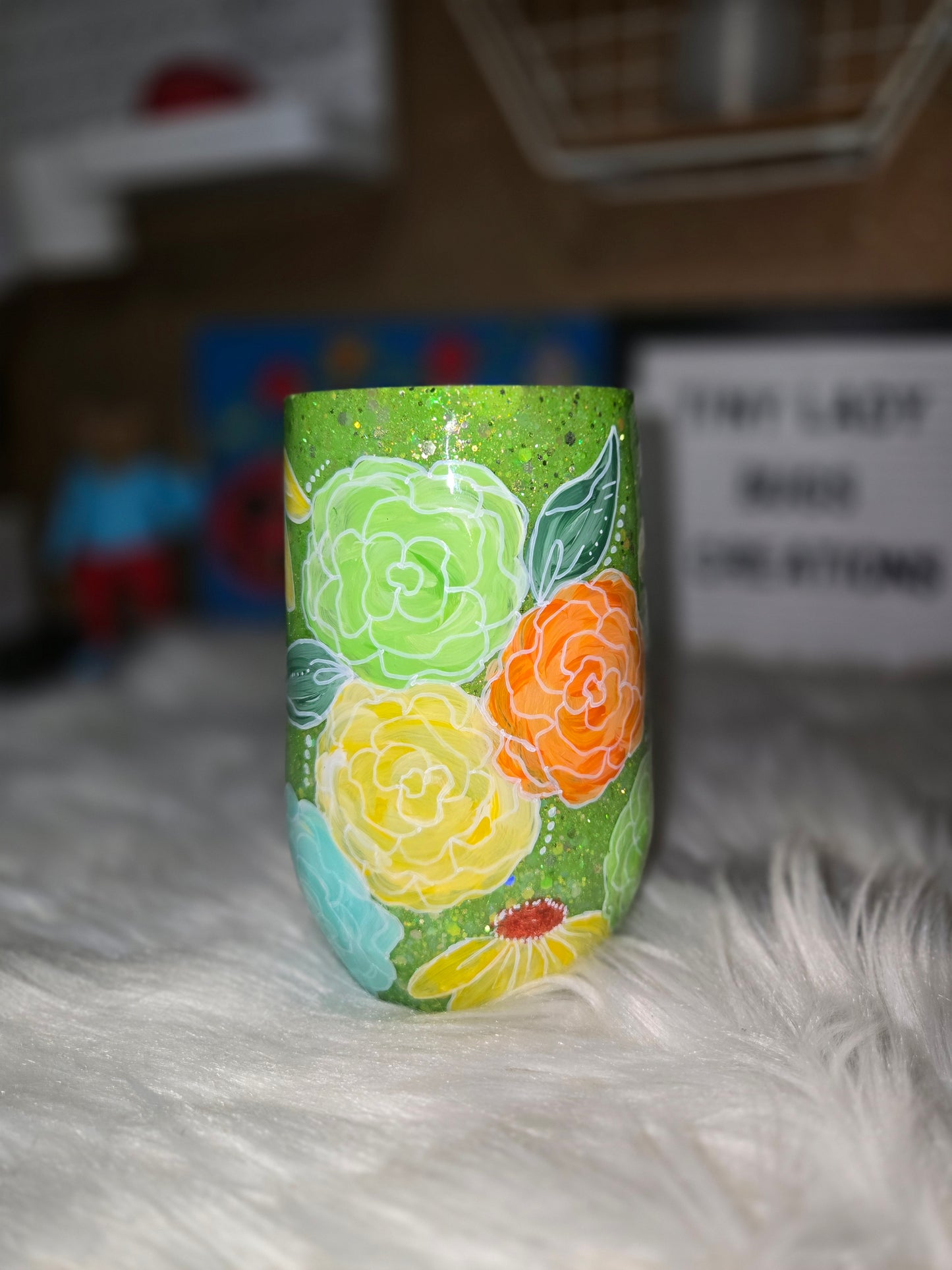 *****Green Floral Babe