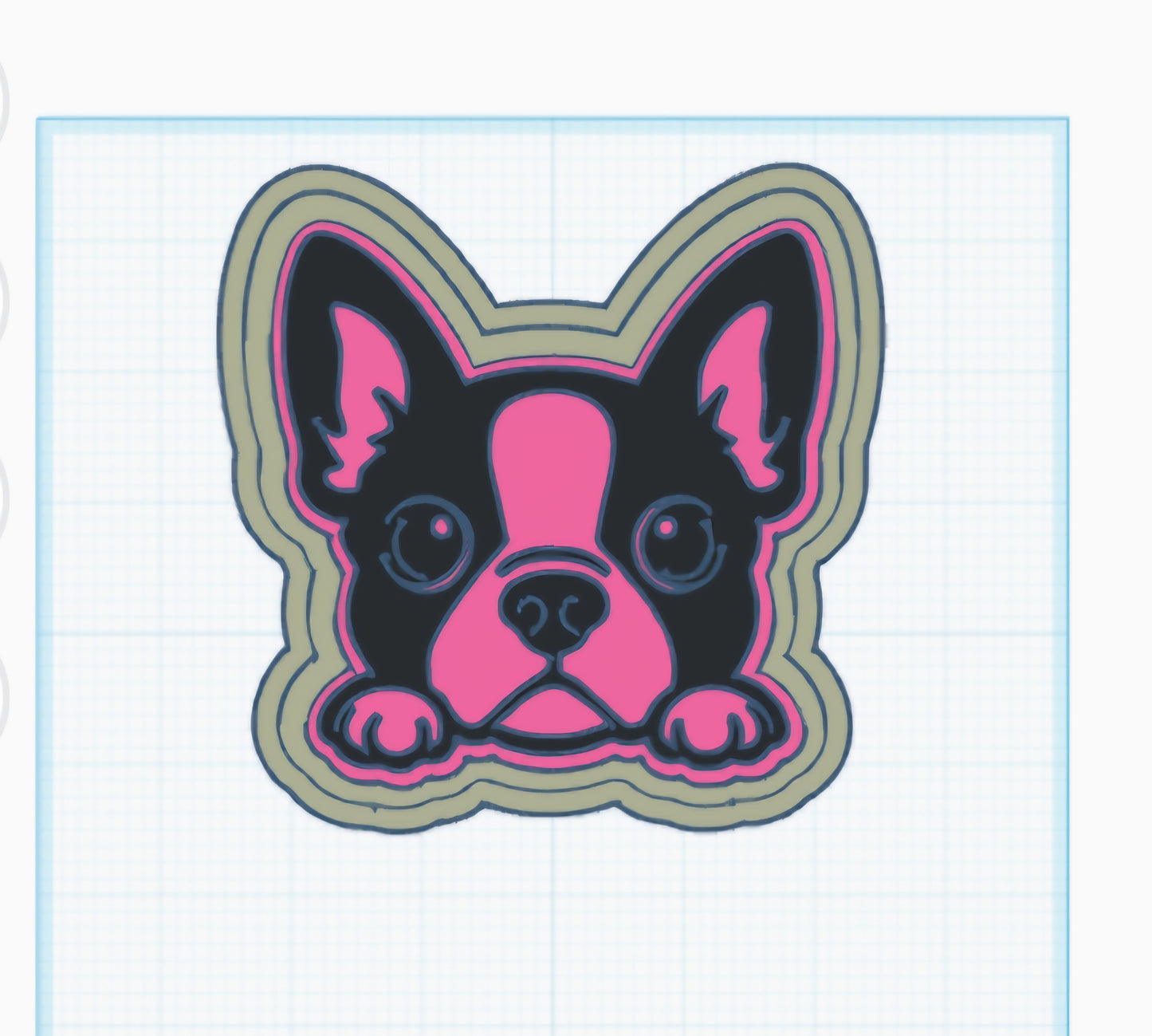 Boston Terrier Mold
