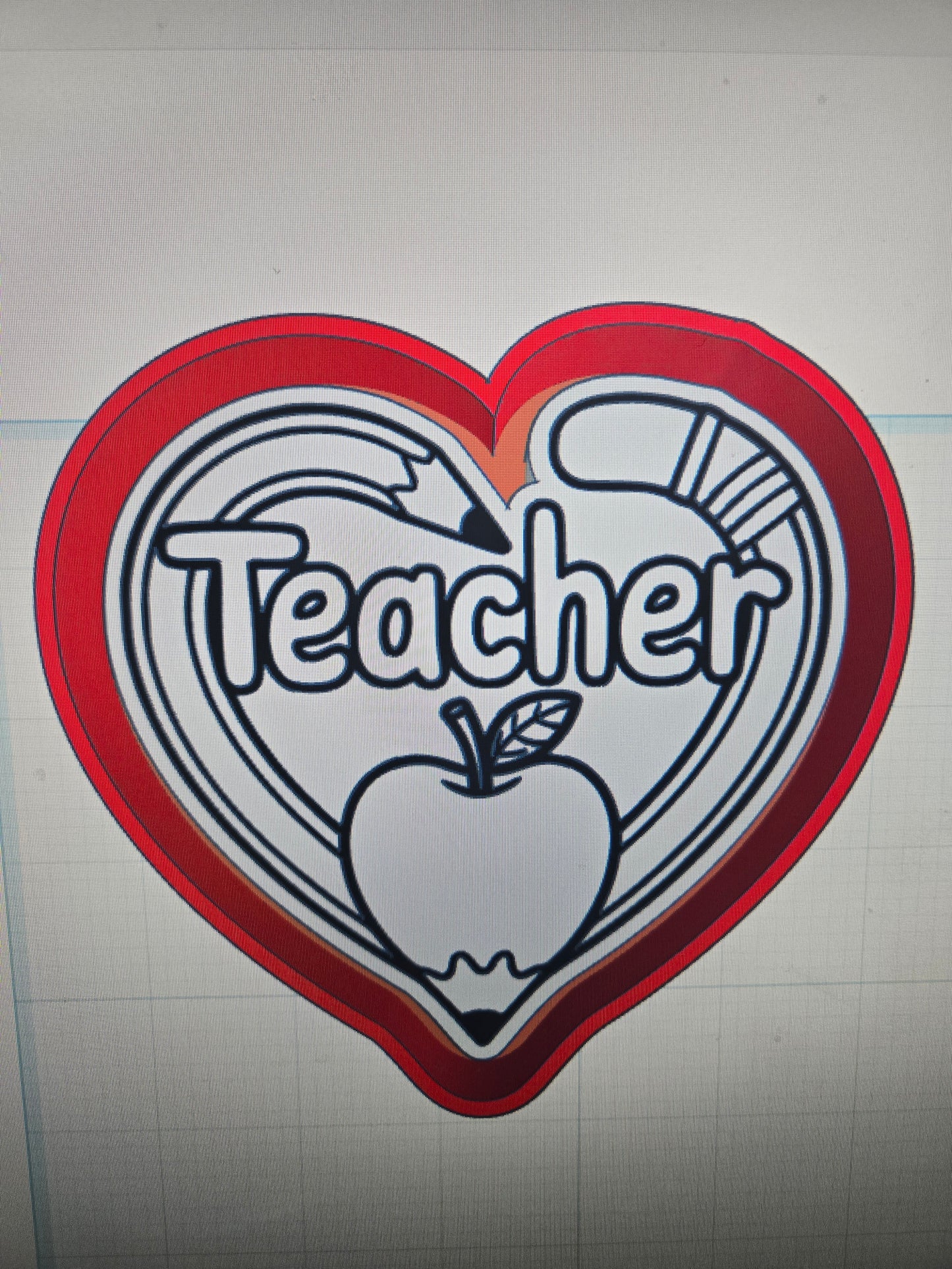 Teacher Heart Mold
