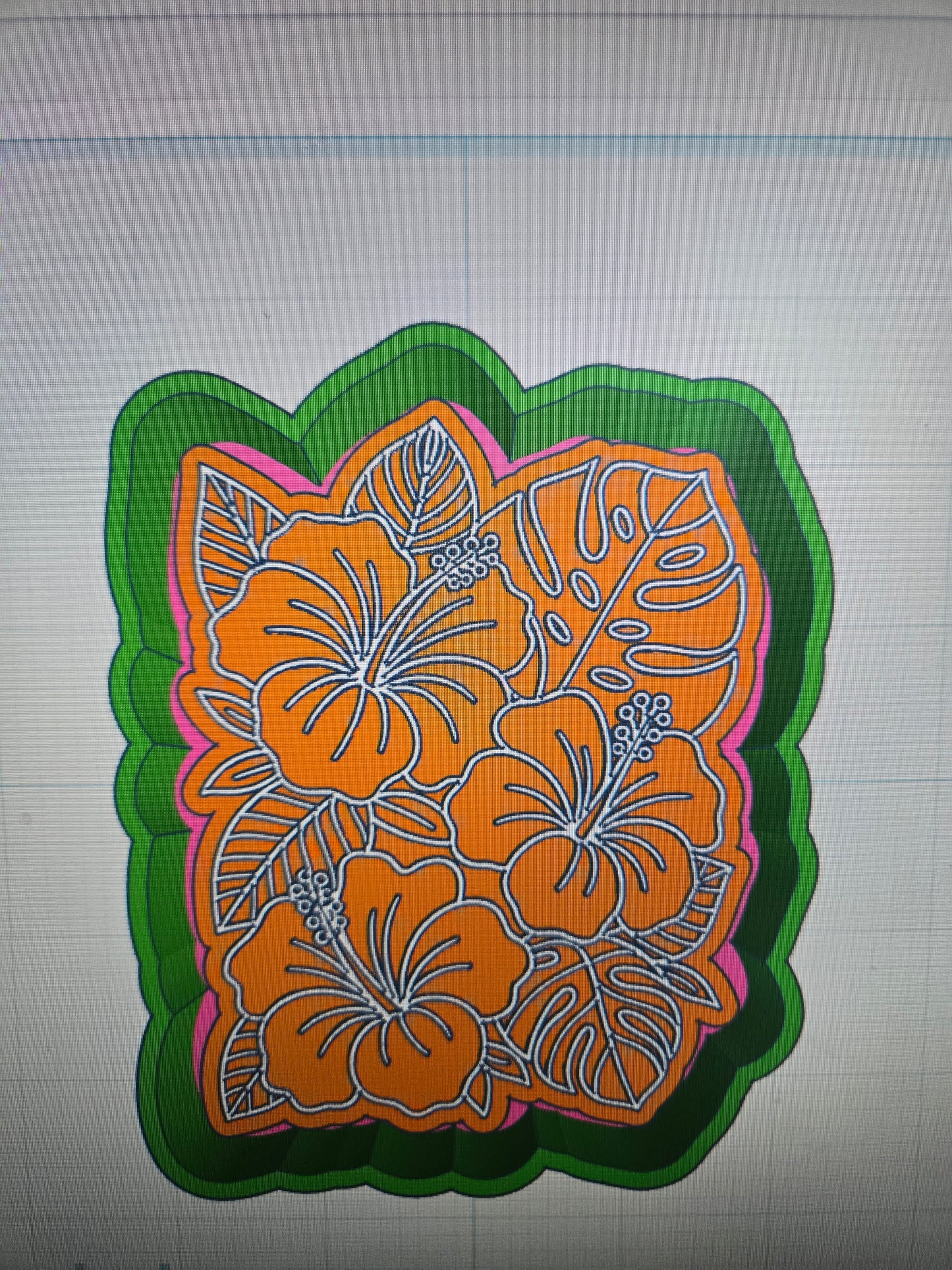 Tropical flowers Mold