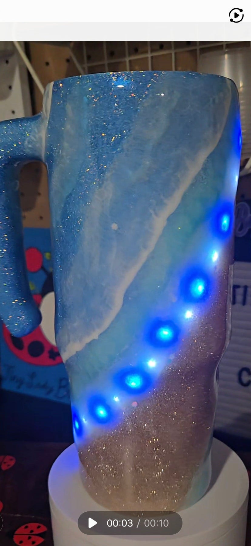 ***Waffle Beach light up glow up