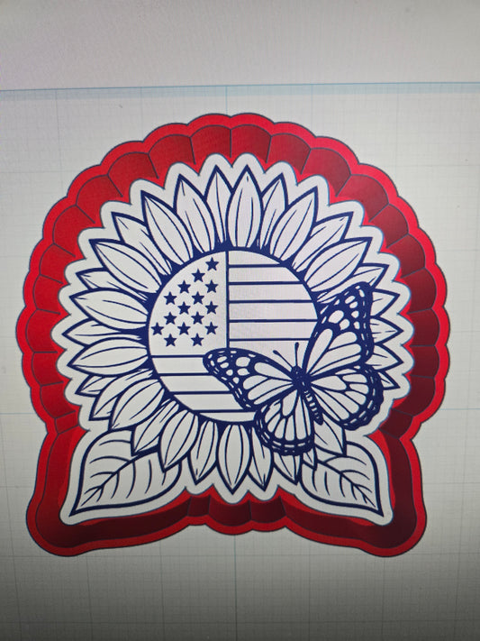 Patriotic Sunflower Mold