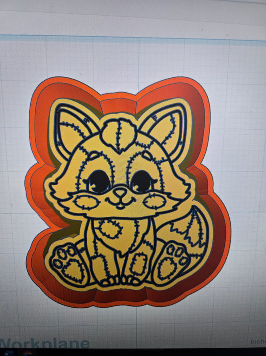 Fox Patchwork Mold