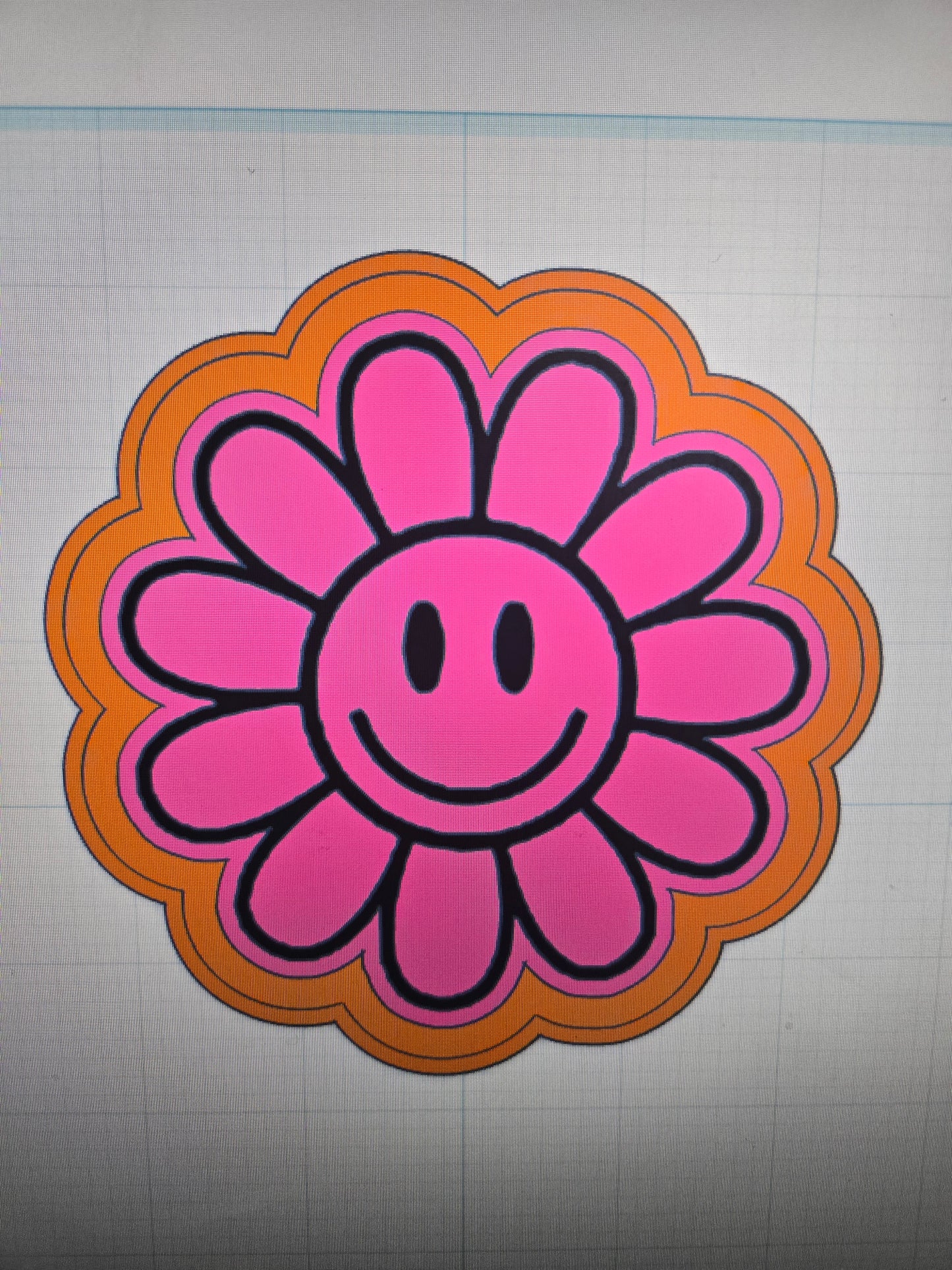Smiley Flower  Mold