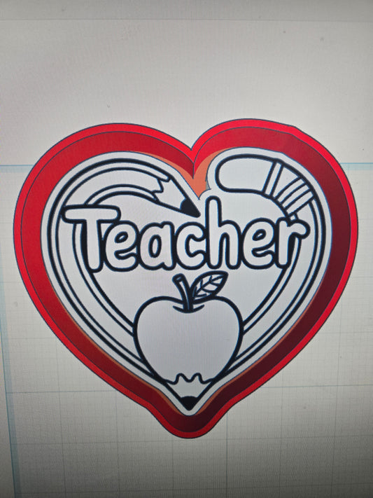 Teacher Heart Mold