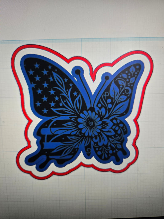 Patriotic  butterfly