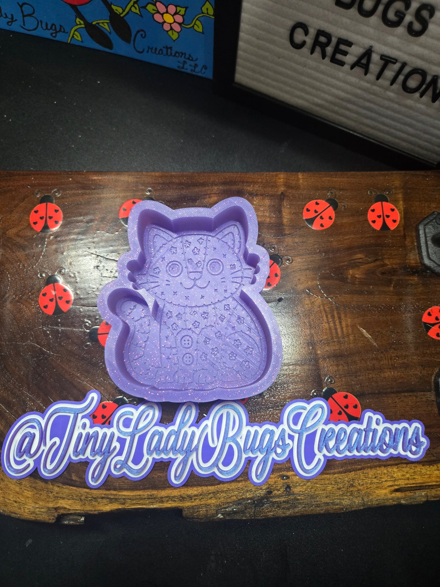 Kitty Patchwork Mold