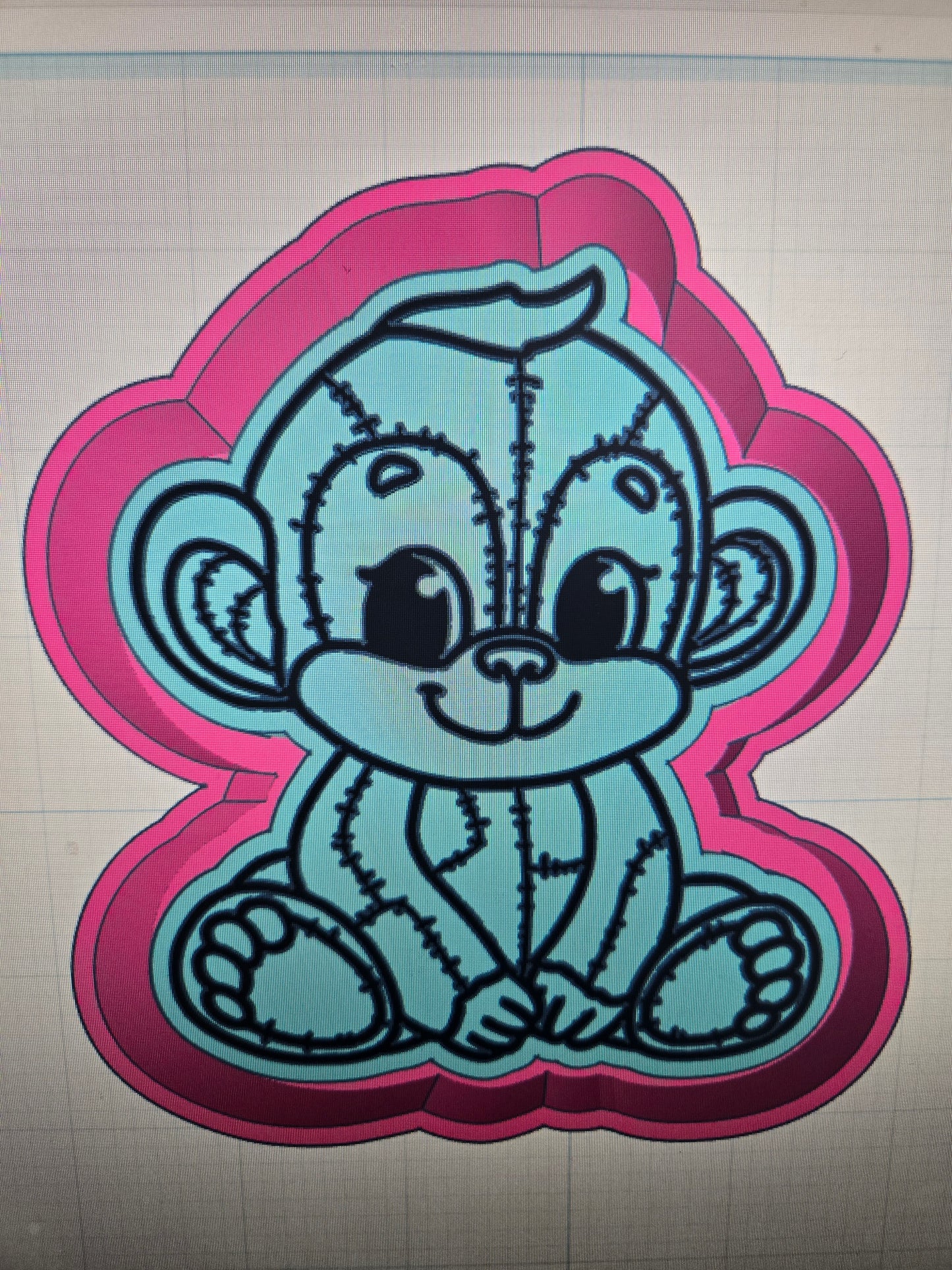 Monkey Patchwork Mold
