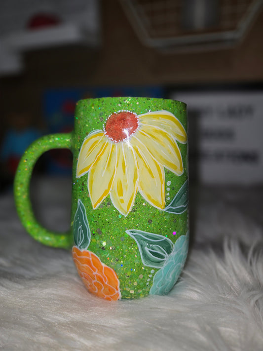 *****Green Floral Babe