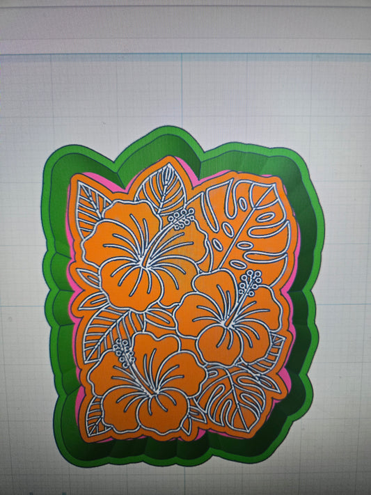 Tropical flowers Mold